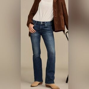 Lucky Brand Slim Bootleg Boot Cut Button Fly Jeans - Size 34 Short Womens